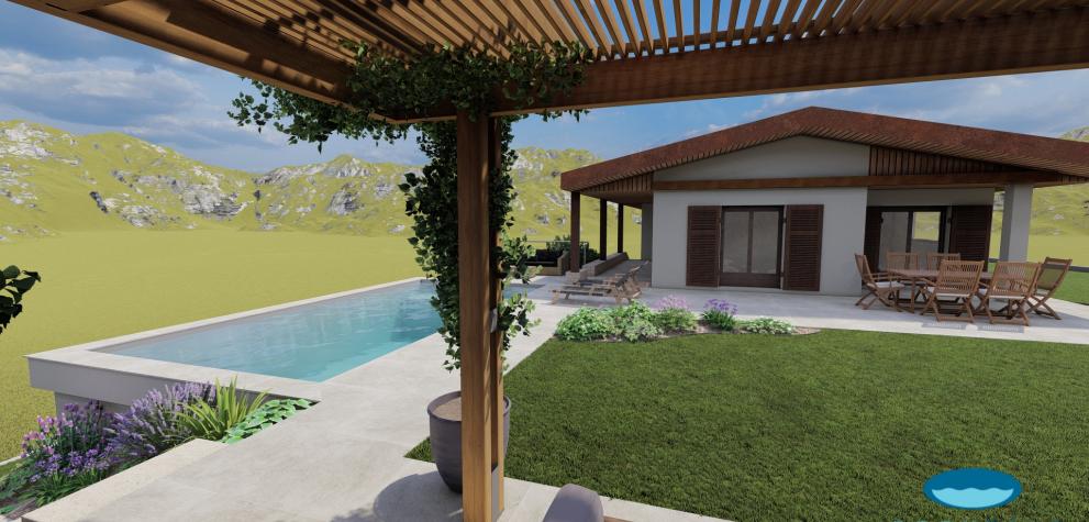 Étude paysagère d'un jardin de 700m² à Aix-les-Bains